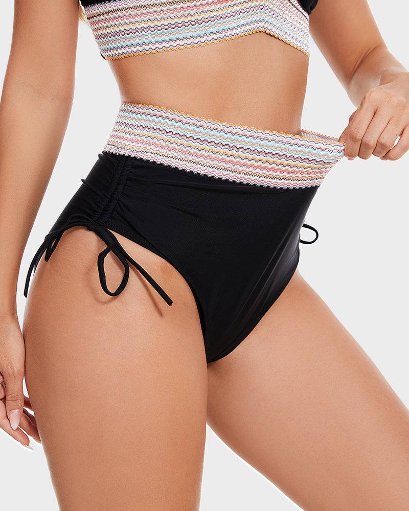 Rivèa Bikini z Wysokim Stanem Damskie Modelujące Push Up – Kostium Kąpielowy Wyszczuplający - Pootivo