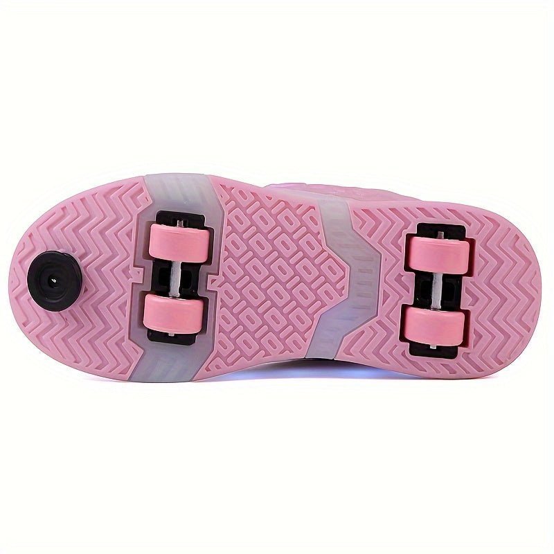 Rollimo – Buty na Kółkach dla Dzieci z Podświetleniem LED, Ładowane USB, Rozmiary 29-37 - Pootivo