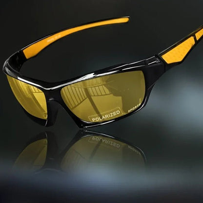 Ryder | Sportowe Polaryzacyjne Okulary z Żółtymi Soczewkami UV400 - Pootivo