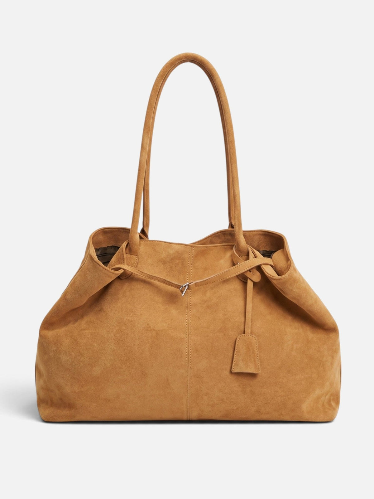 Salomea | Pojemna Jesienna Torba Shopper z Klamrą - Pootivo
