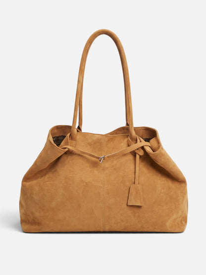 Salomea | Pojemna Jesienna Torba Shopper z Klamrą - Pootivo