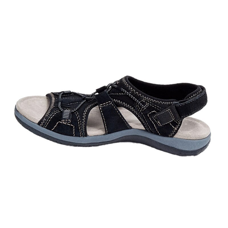 Sandavia Sandały Damskie z Regulowanym Zapięciem na Nanopiance – Lekkie Letnie Sandały z Otwartym Noskiem - Pootivo