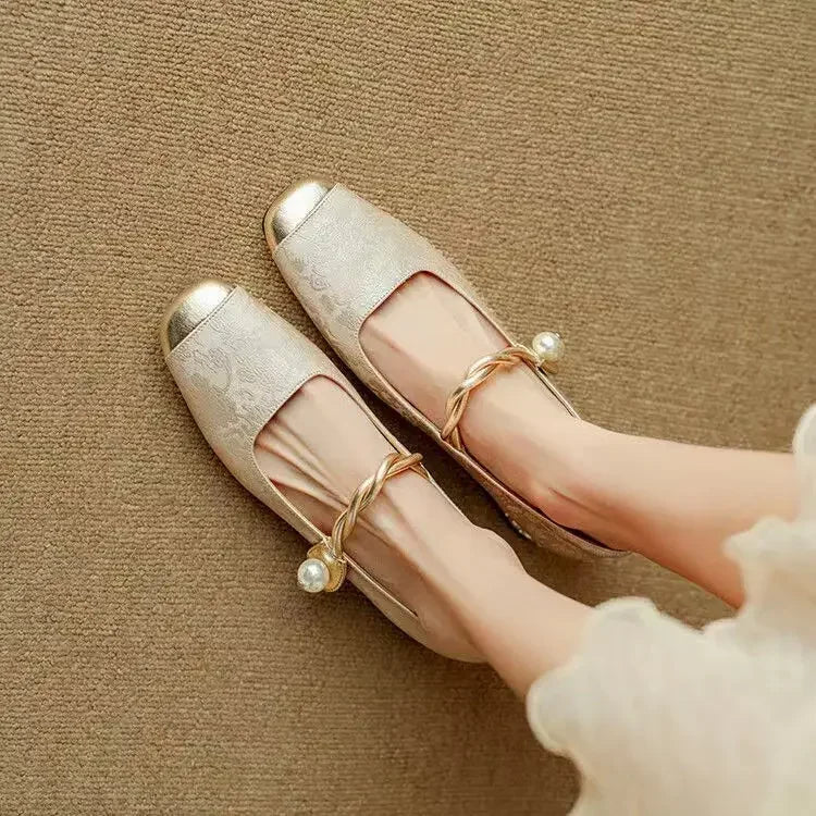 Scarlett | Retro Zielone Buty Mary Jane - Pootivo