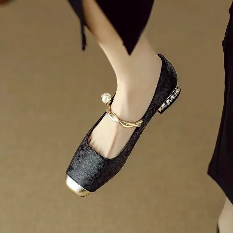 Scarlett | Retro Zielone Buty Mary Jane - Pootivo