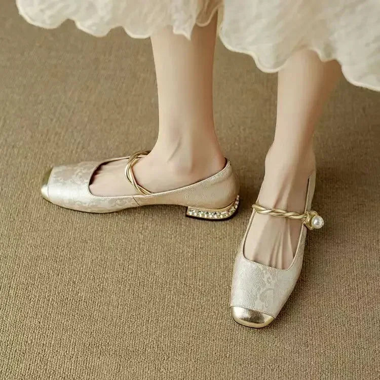 Scarlett | Retro Zielone Buty Mary Jane - Pootivo