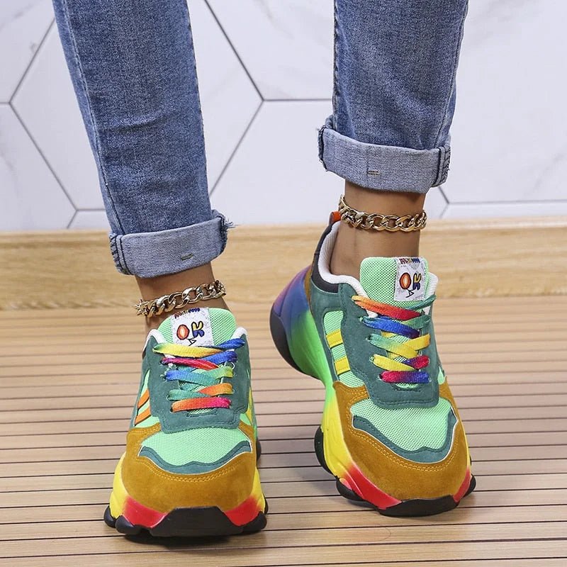 Skylar | Kolorowe Oddychające Sneakersy Damskie - Pootivo