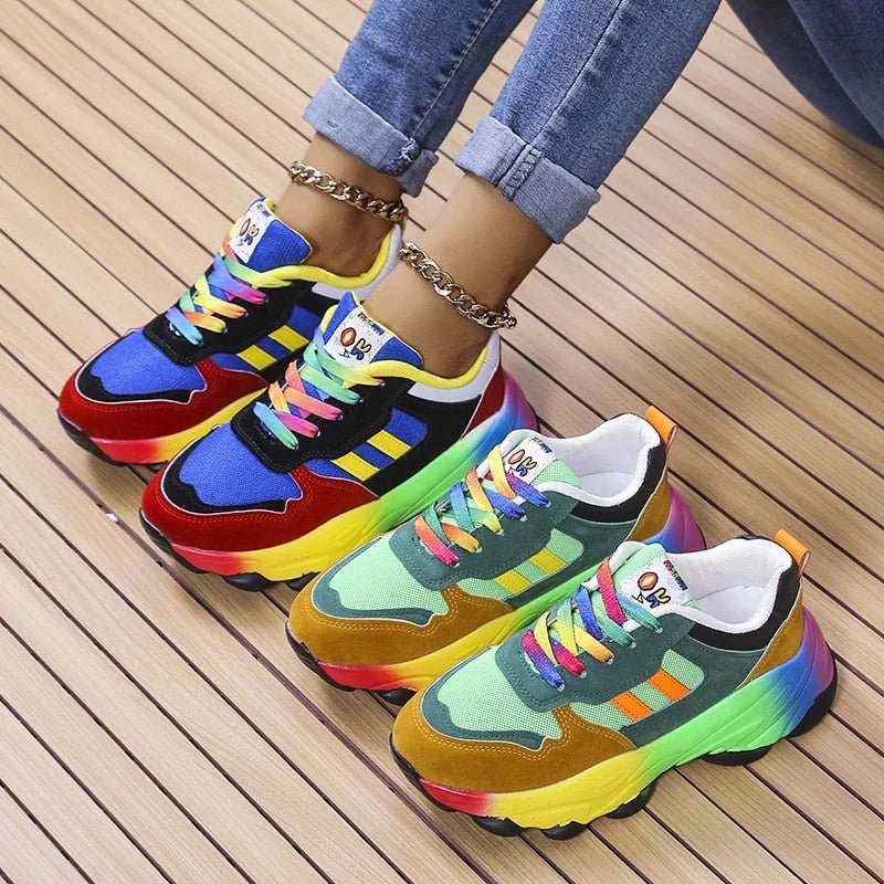 Skylar | Kolorowe Oddychające Sneakersy Damskie - Pootivo