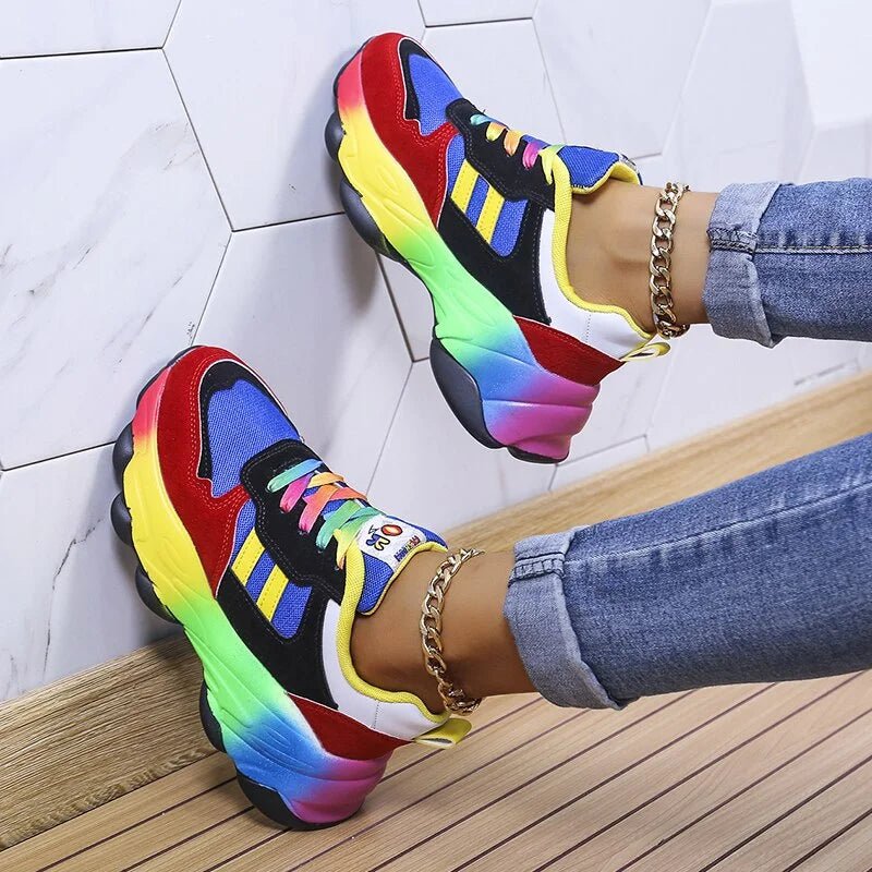 Skylar | Kolorowe Oddychające Sneakersy Damskie - Pootivo