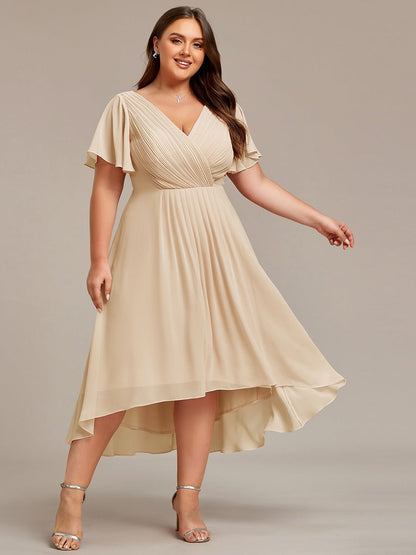 Skylar | Plisowana Zwiewna Sukienka Midi - Pootivo