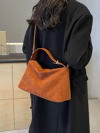 Marcelina | Zamszowa Jesienna Torebka Hobo