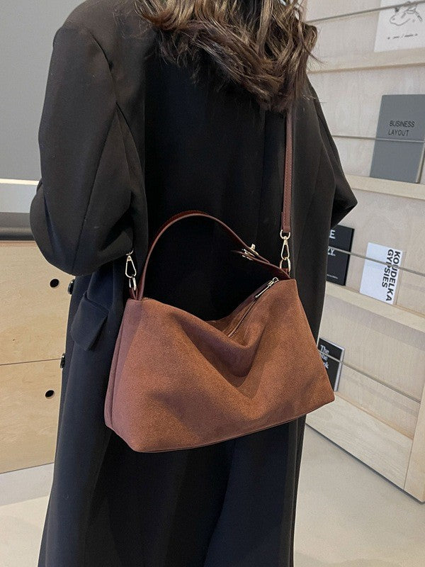 Marcelina | Zamszowa Jesienna Torebka Hobo