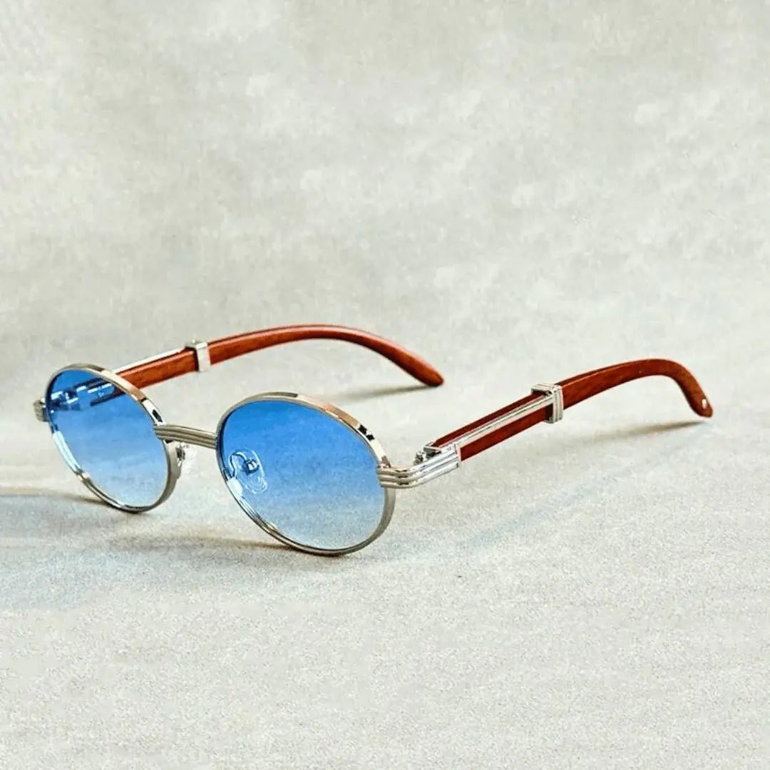 Solène | Okulary Przeciwsłoneczne Retro Okrągłe – Złota Oprawka Vintage - Pootivo