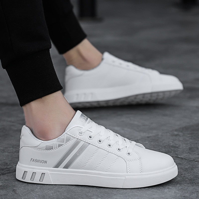 Szymon | Niskie Miejskie Sneakersy Męskie - Pootivo