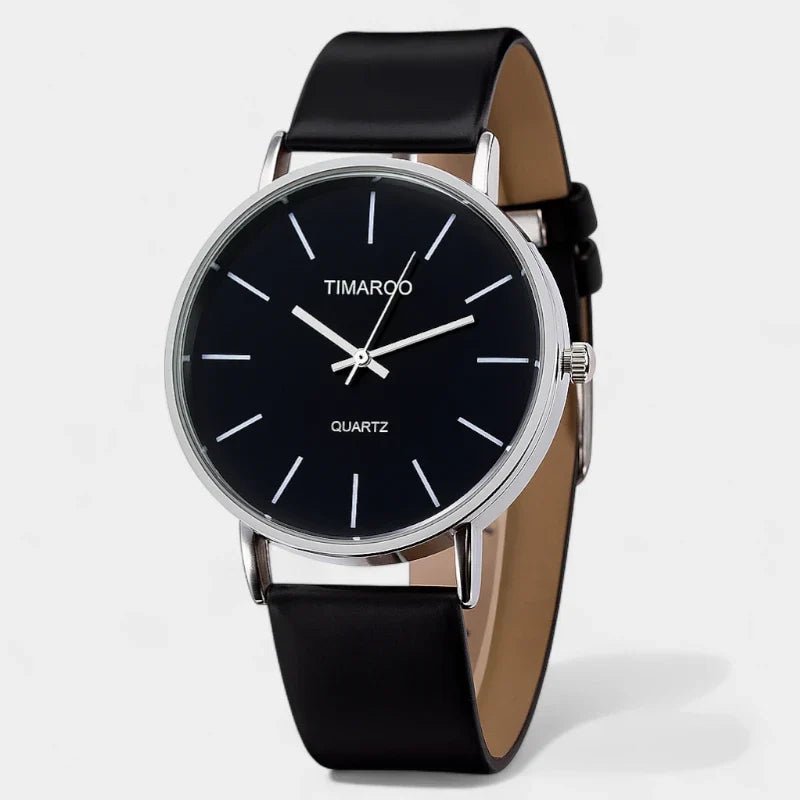 Tess | Minimalistyczny Biały Zegarek Skórzany - Pootivo