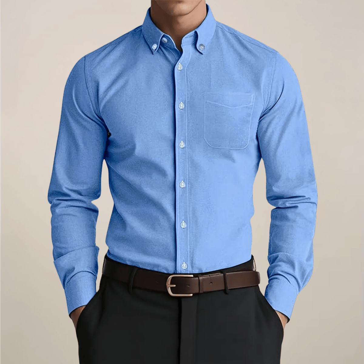 Tymon | Klasyczna Koszula Męska Slim Fit Button Down - Pootivo