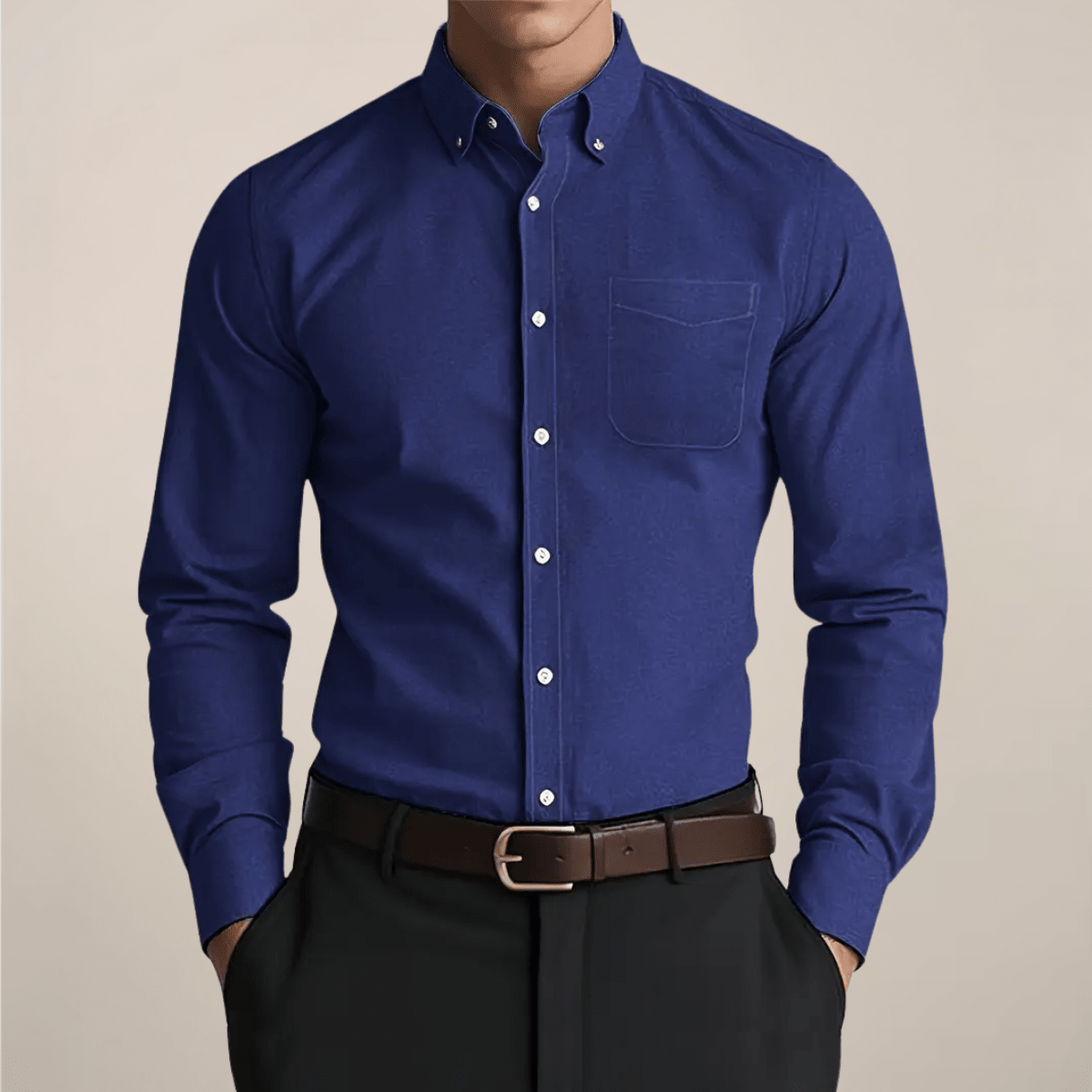 Tymon | Klasyczna Koszula Męska Slim Fit Button Down - Pootivo
