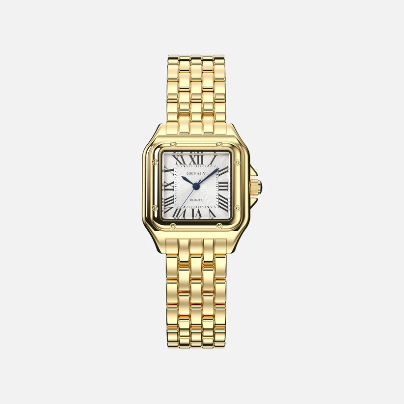 Celina | Kwadratowy Retro Zegarek Damski