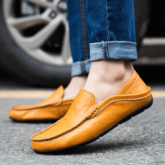 Veltro | Mokasyny Skórzane Męskie – Eleganckie Wsuwane Loafersy - Pootivo