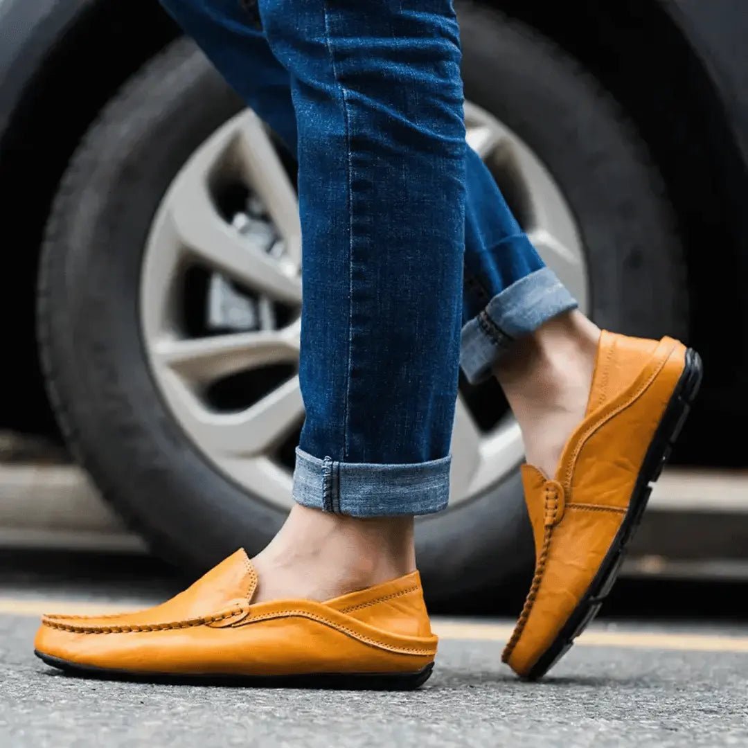 Veltro | Mokasyny Skórzane Męskie – Eleganckie Wsuwane Loafersy - Pootivo