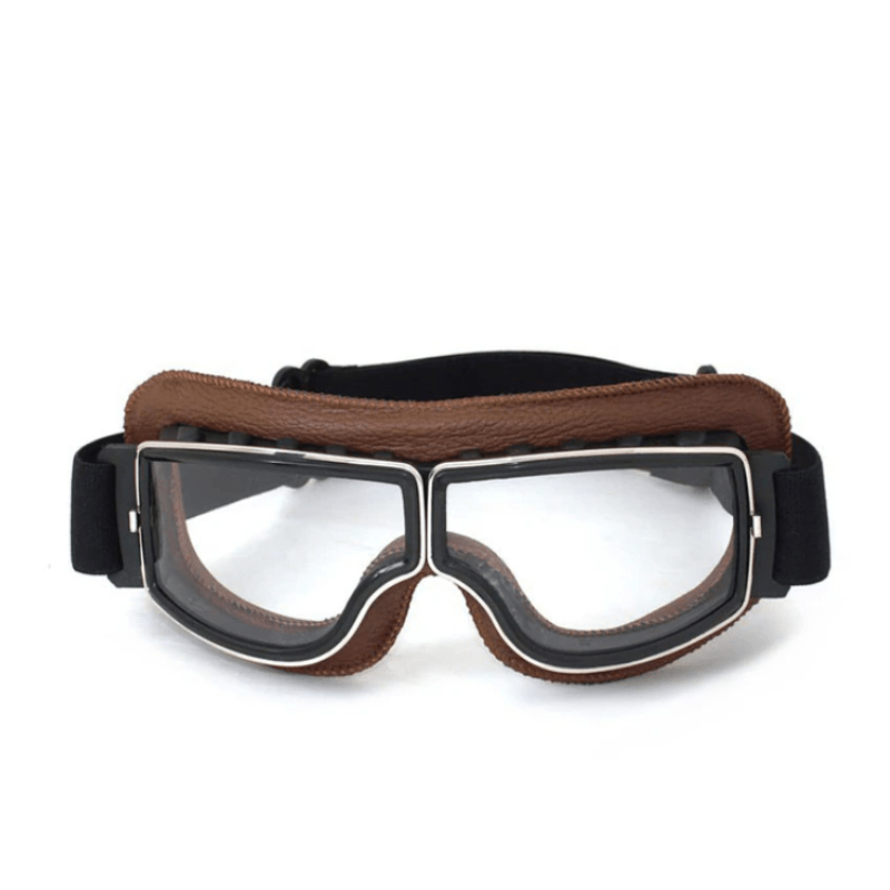 Wade | Wyściełane Retro Gogle Motocyklowe - Pootivo