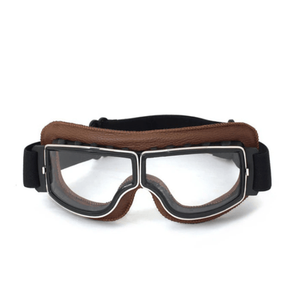 Wade | Wyściełane Retro Gogle Motocyklowe - Pootivo