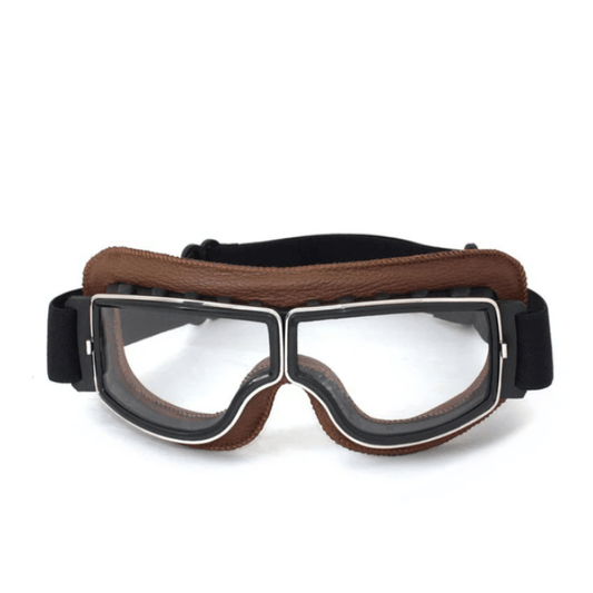 Wade | Wyściełane Retro Gogle Motocyklowe - Pootivo