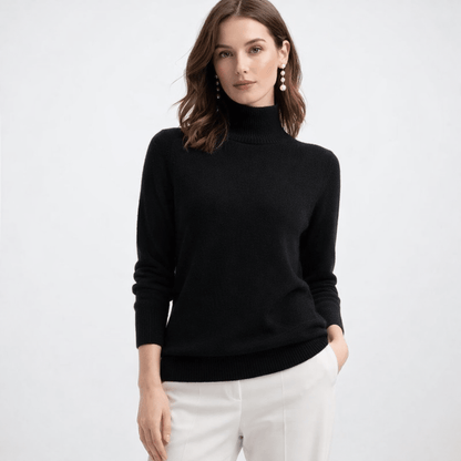 Weronika | Miękki Dzianinowy Sweter z Golfem - Pootivo