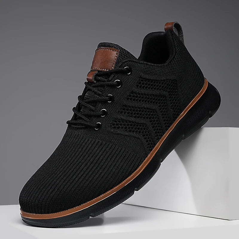 Wojciech | Lekkie Dzianinowe Sneakersy Męskie - Pootivo