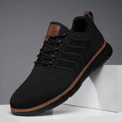 Wojciech | Lekkie Dzianinowe Sneakersy Męskie - Pootivo
