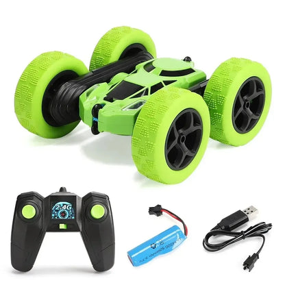 Zielone dwustronne auto RC