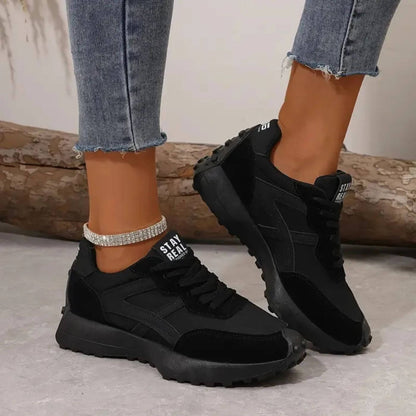 Zdzisława | Lekkie Jesienne Sneakersy na Grubej Podeszwie - Pootivo
