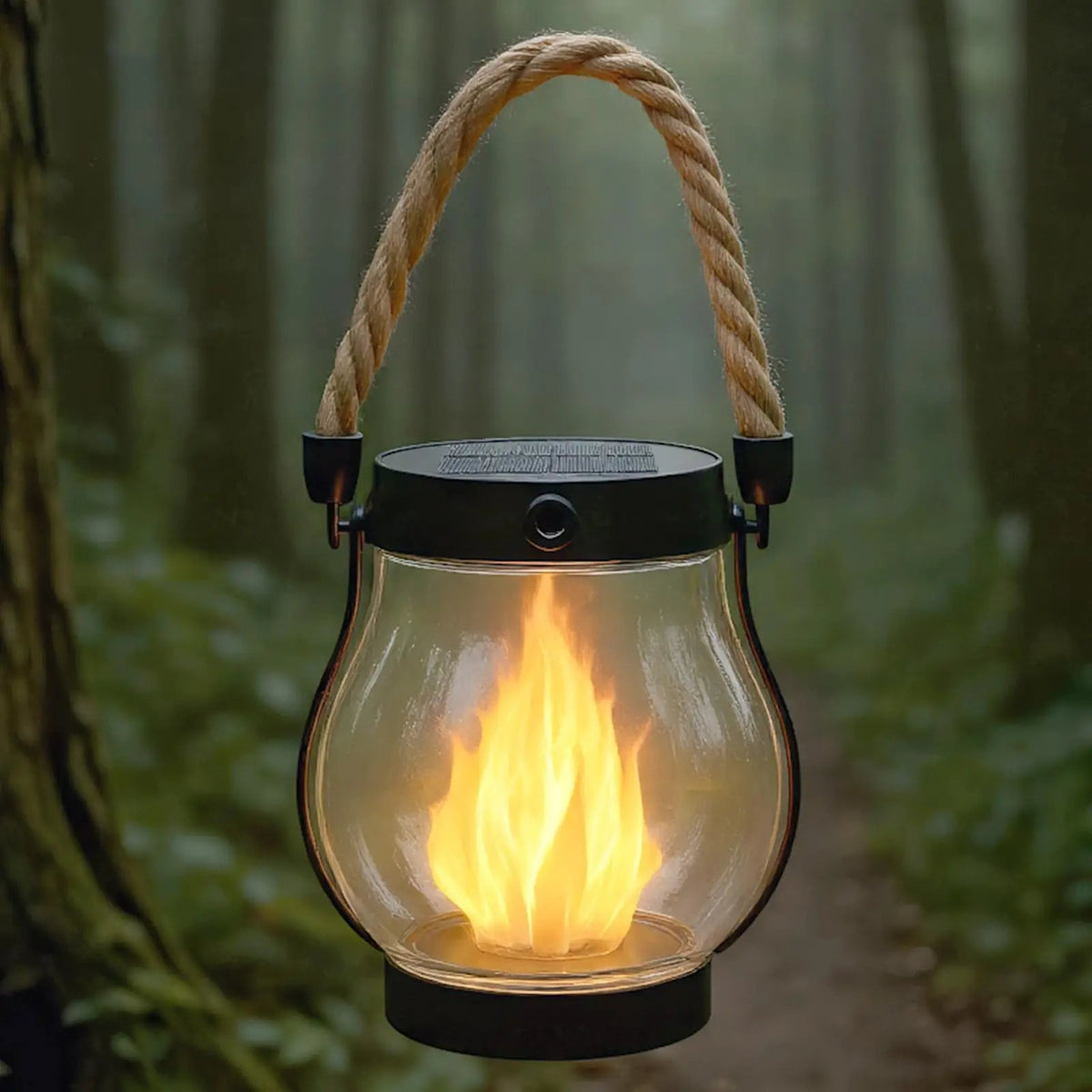Ziemomysł | Solarny Lampion z Efektem Płomienia - Pootivo